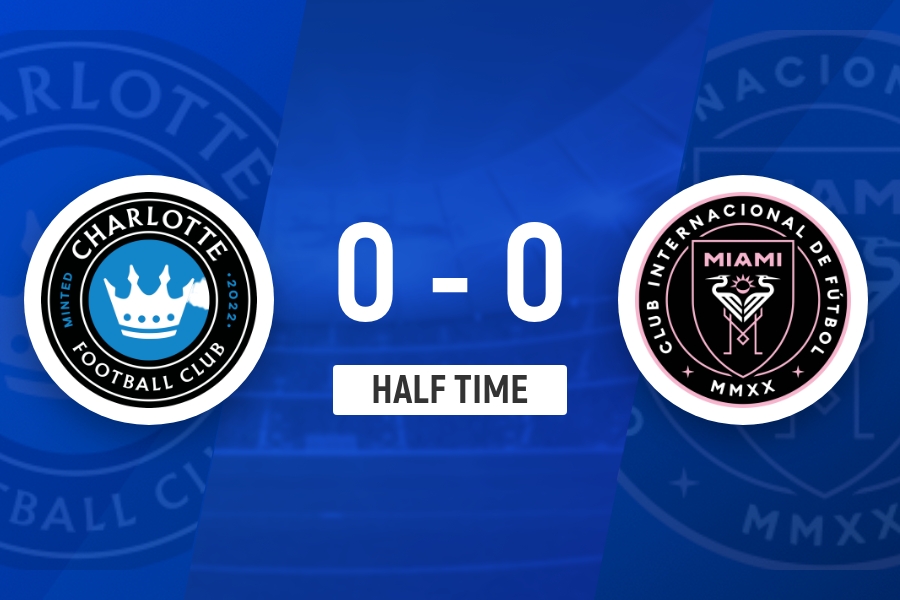 BB体育-半场-迈阿密0-0夏洛特 苏亚雷斯推射造险阿巴达失单刀